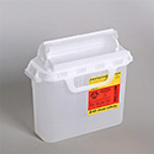 BD™ Patient/Exam Room Sharps Collector, 5.4qt, Clear