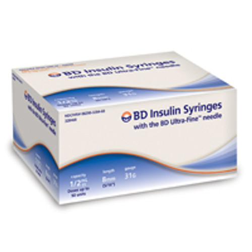 BD™ Insulin Syringe Ultra-Fine™ Needle, 1/2 cc, 31 G x 8 mm