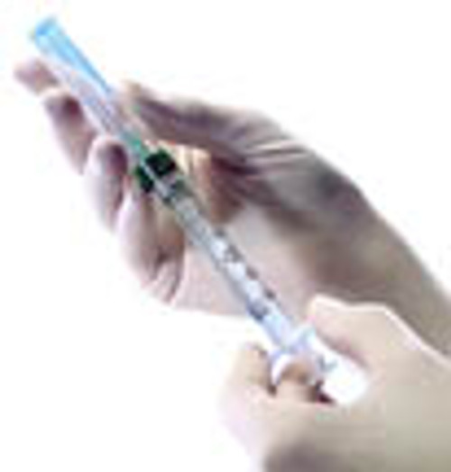 BD Safety-Lok™ U-100 Syringe w/Perm Attached Ultra-Fine™ Needle, 1mL, 29g x ½"