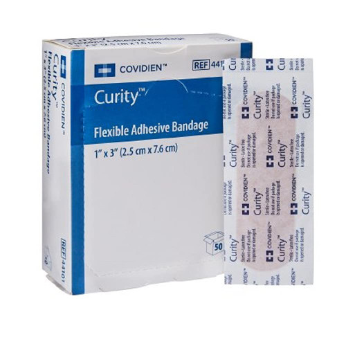 Curity™ Fabric Adhesive Bandages, 1" x 3"