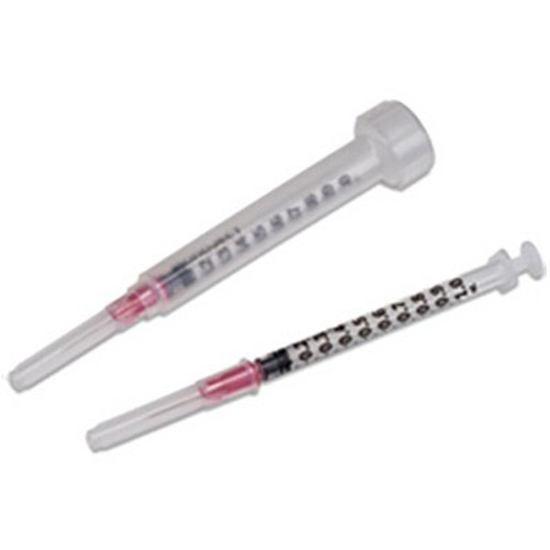 Monoject™ Tuberculin Syringe with Detachable Needle, 1 mL, 25g x 5/8"