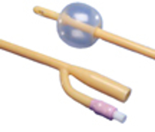 Dover™ 3-Way Silicone Elastomer Coated Latex Foley Catheter, 5 mL, 20Fr