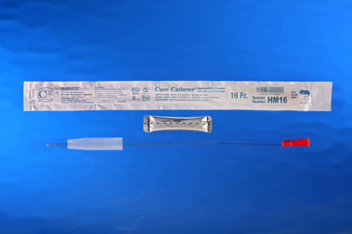 Cure Catheter® Male Hydrophilic Catheter with Straight Tip, 16”, 16Fr     A4351