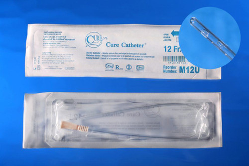 Cure Medical® Male Pocket Catheter with Insertion Kit, 16”, 12Fr