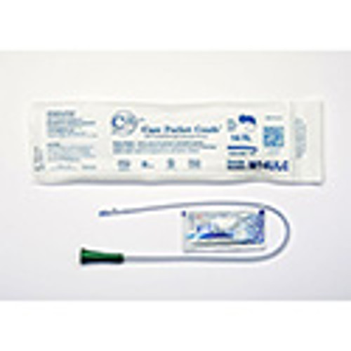 Cure Medical® Coude Pocket Catheter with Guide Strip, 14fr     A4352