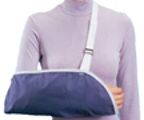 ProCare® Clinic Arm Sling, Blue, Medium, 6.5" x 16.5"