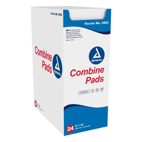 Combine Pads, 8" x 10", 1/pouch, Sterile