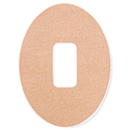 Small Oval Grip for Omnipod with Full Vertical Cutout, Tan