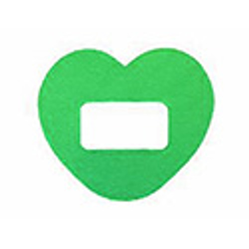 Tiny Heart Grip for Dexcom G4/G5/G6, Small, Green