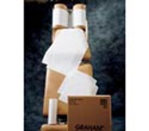 Crepe Headrest Table Paper Rolls, White, 12.5" x 125'