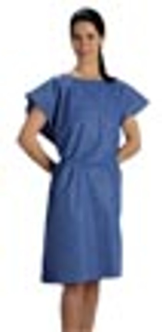 Nonwoven Exam Gown, Blue, 30" x 42"