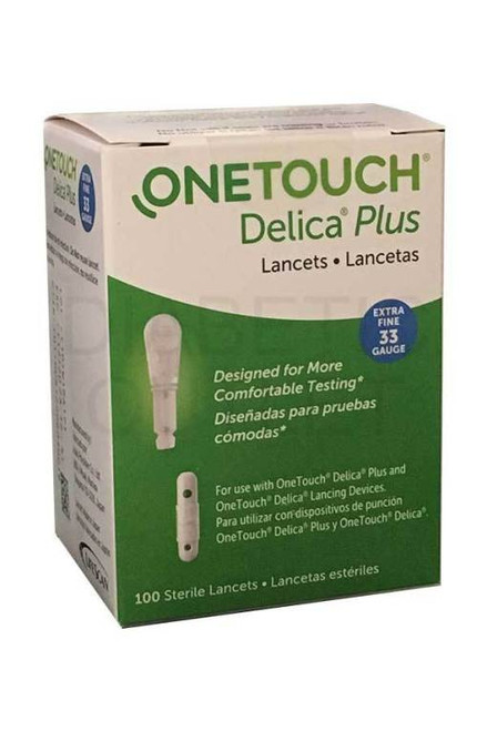 OneTouch® Delica Plus 33g Lancets, 100ct.