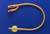 RÜsch® Gold Silicone Coated Latex 2 Way Foley Catheter, 16", 16Fr, 5cc Balloon