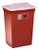 SharpSafety™ Sharps Container with Slide Lid, 12 Gallon, Red