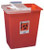 SharpSafety™ Sharps Container with Hinged Lid, 8 Gallon, Red