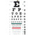 Grafco® Snellen-Type Plastic Eye Chart, 22" x 11"