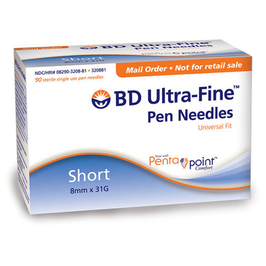 Ulticare Pen Needles Short 31 Gauge, 5/16 (8mm)- 50ct
