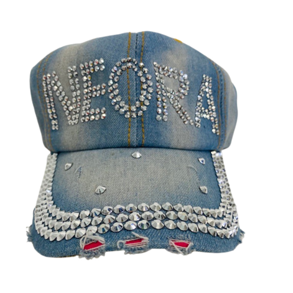Neora Distressed Bling Hat