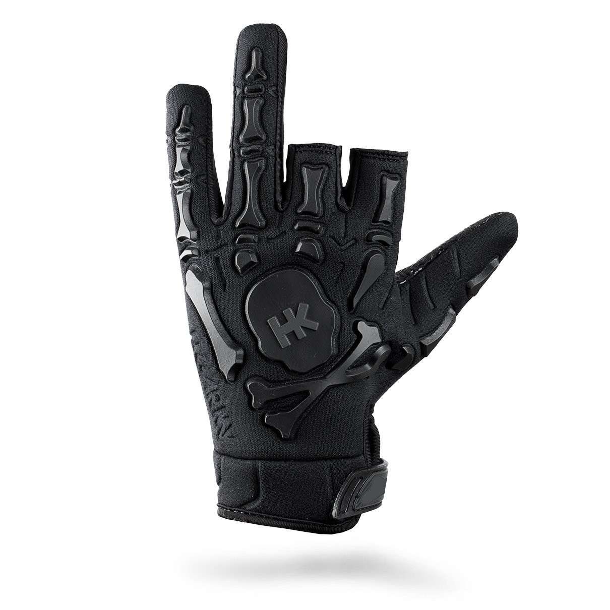 HK Army Paintball Bones Half Finger Gloves