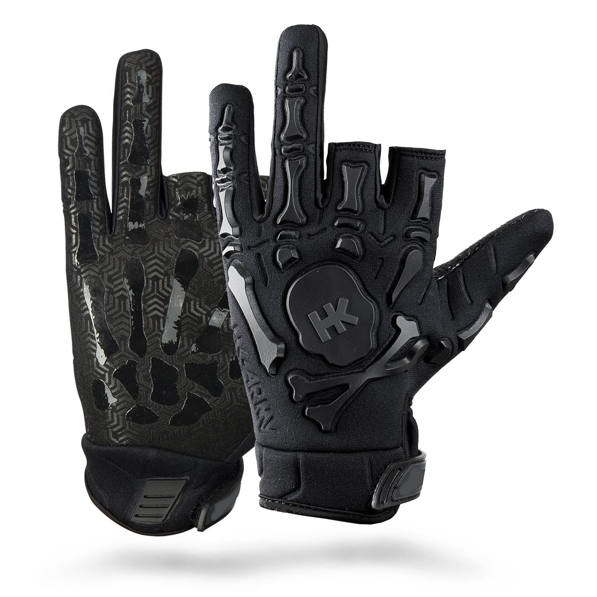 HK Army Paintball Bones Half Finger Gloves - Thumbnail 2
