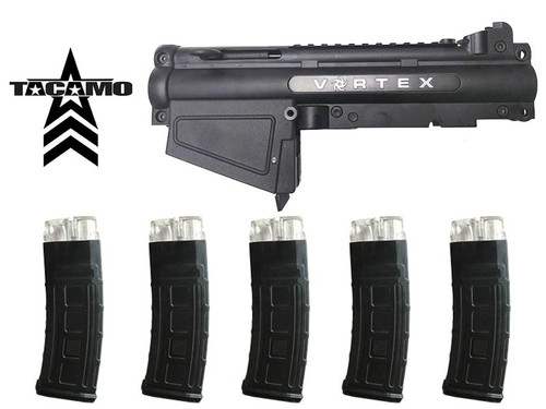 Tacamo Vortex DMAG Magfed Conversion Kit for Tippmann A5 w/ 5 Helix Magazines