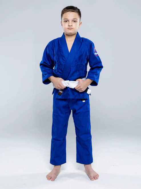 Blue Fuji Kids Youth Childrens All Around Brazilian Jiu Jitsu BJJ Gi