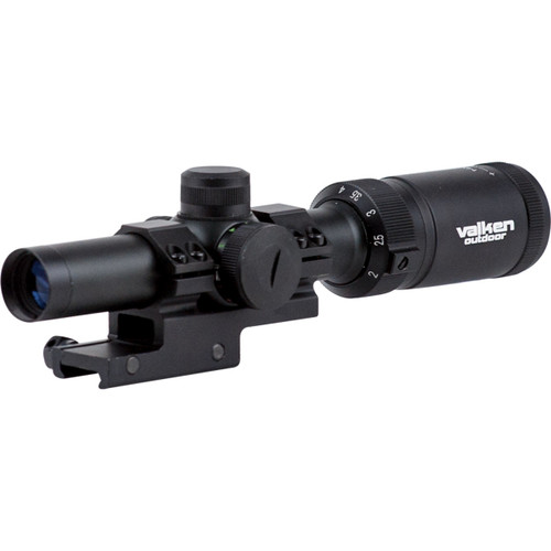 V Tactical Outdoor Black 1-4x20 Mil-Dot Reticle Scope w mount