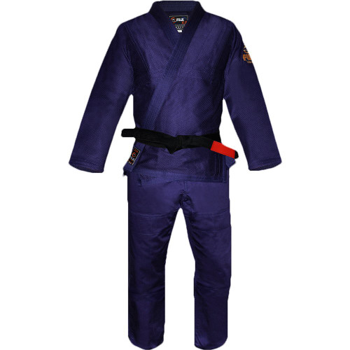 Navy Blue Fuji Kids Youth Childrens All Around Brazilian Jiu Jitsu BJJ Gi