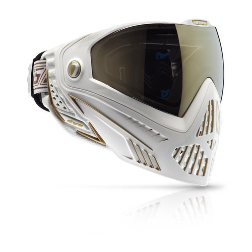 Dye Invision I5 Paintball Goggles Mask White Gold