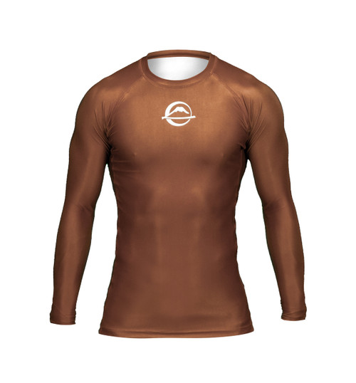 Fuji BJJ Baseline IBJJF Brown Longsleeve Ranked Rashguard
