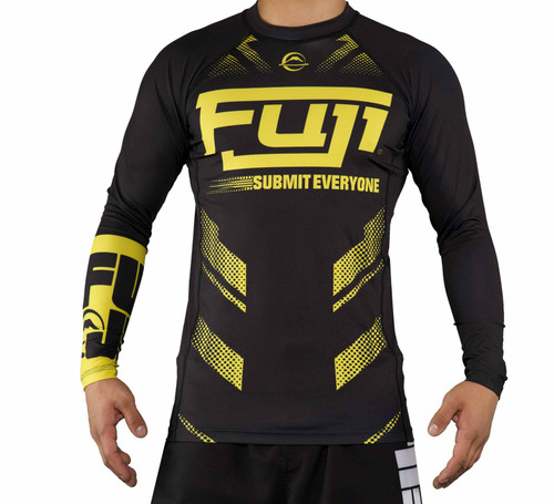 Fuji BJJ Sub Only Yellow  Longsleeve Rashguard