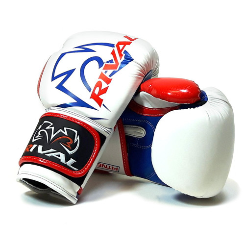 Rival Boxing RB7 White and Red Fitness Plus Bag Gloves
