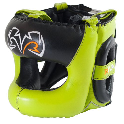RIVAL Boxing RHGFS3 Lime Green Face-Saver Training Headgear