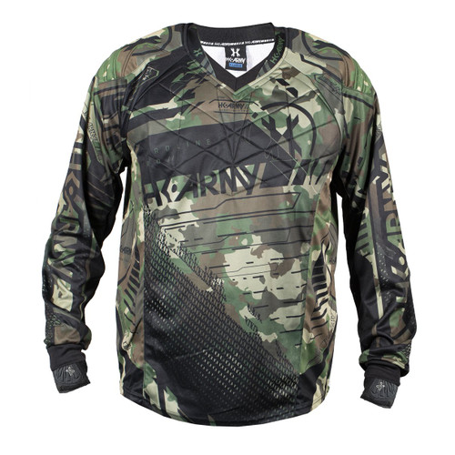 HK Army Tactical Green Camo Hardline Paintball Jersey Front