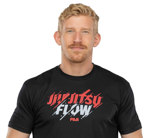 Fuji Sports Black BJJ Jiu-Jitsu Flow Mens T-Shirt