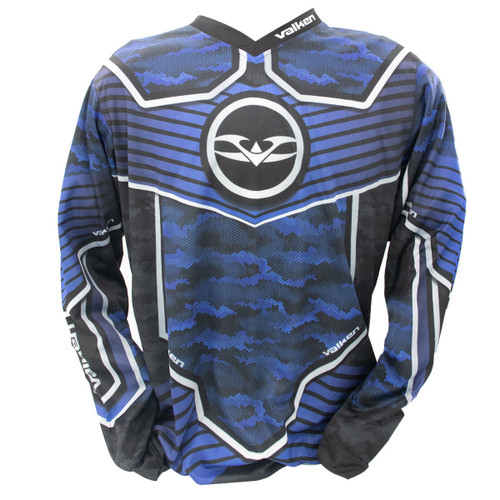 Valken Fate GFX Digi Tiger Blue Paintball Jersey
