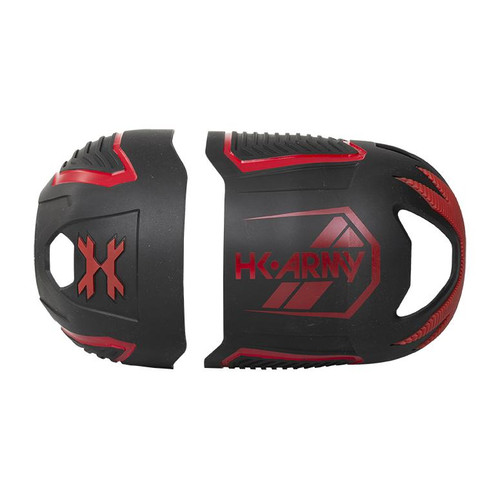 HK Army Paintball Black and Red Vice FC Tank Cover Fits 48ci, 68ci, 70ci, 80ci Tanks