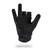 HK Army Paintball Blackout Black  Hardline Armored Half Finger Gloves
