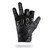 HK Army Paintball Blackout Black  Hardline Armored Half Finger Gloves