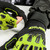 HK Army Paintball Energy Green Hardline Armored Half Finger Gloves