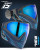 Dye Invision I5 2.0 Paintball Goggles Mask Raiseup Blue Gray and Teal Angle