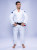 White with Navy Blue Fuji Baseline 2.0 Brazilian Jiu Jitsu BJJ Gi