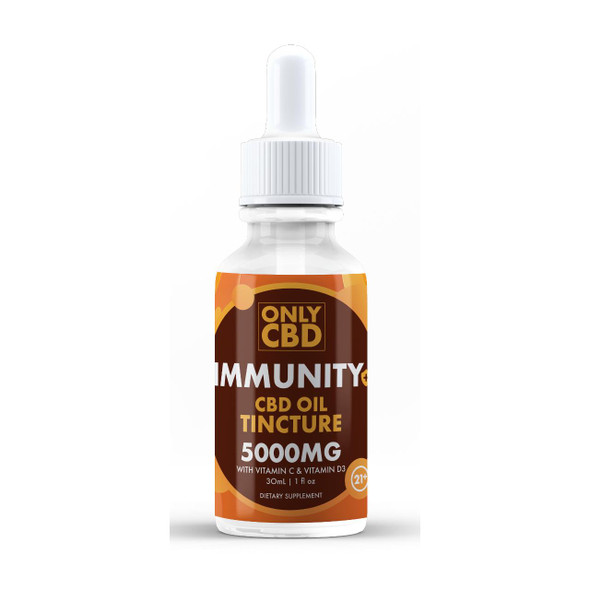 Only CBD Immunity Tincture -VItamin C D3 5000MG - 30 ML