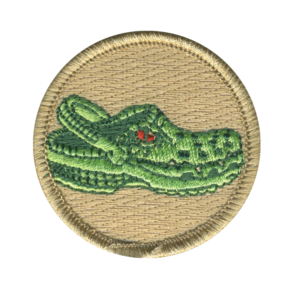 Croc Patrol Patch – Embroidered Scout Uniform Patch – 2 in Round ...