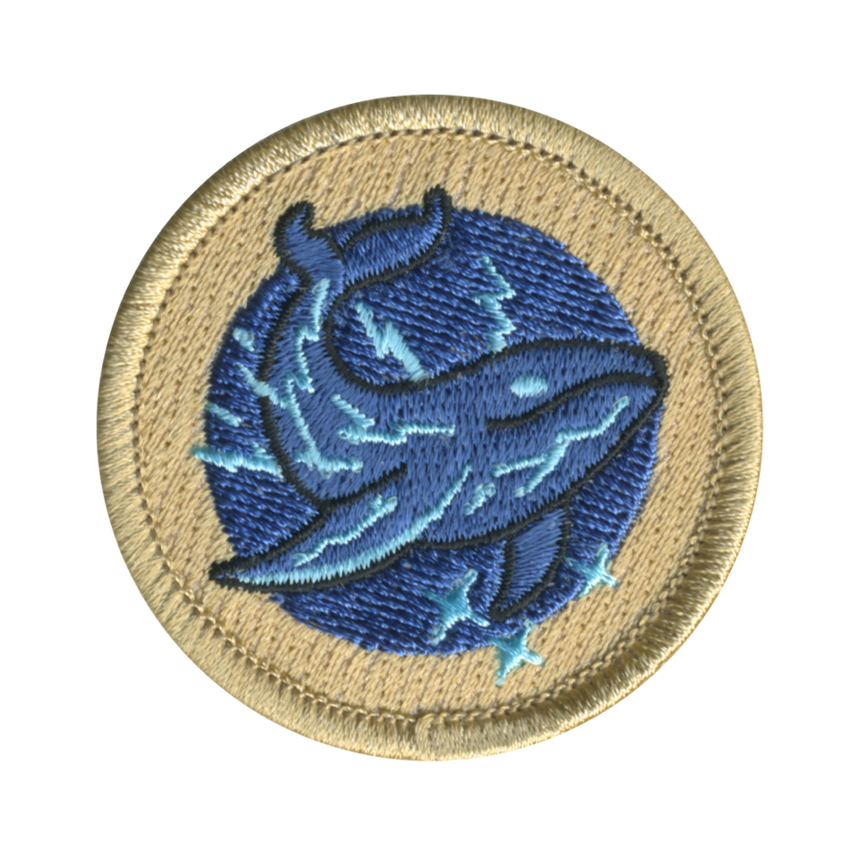 Electric Whale Patrol Patch – Embroidered Scout Uniform Patch – 2 in ...