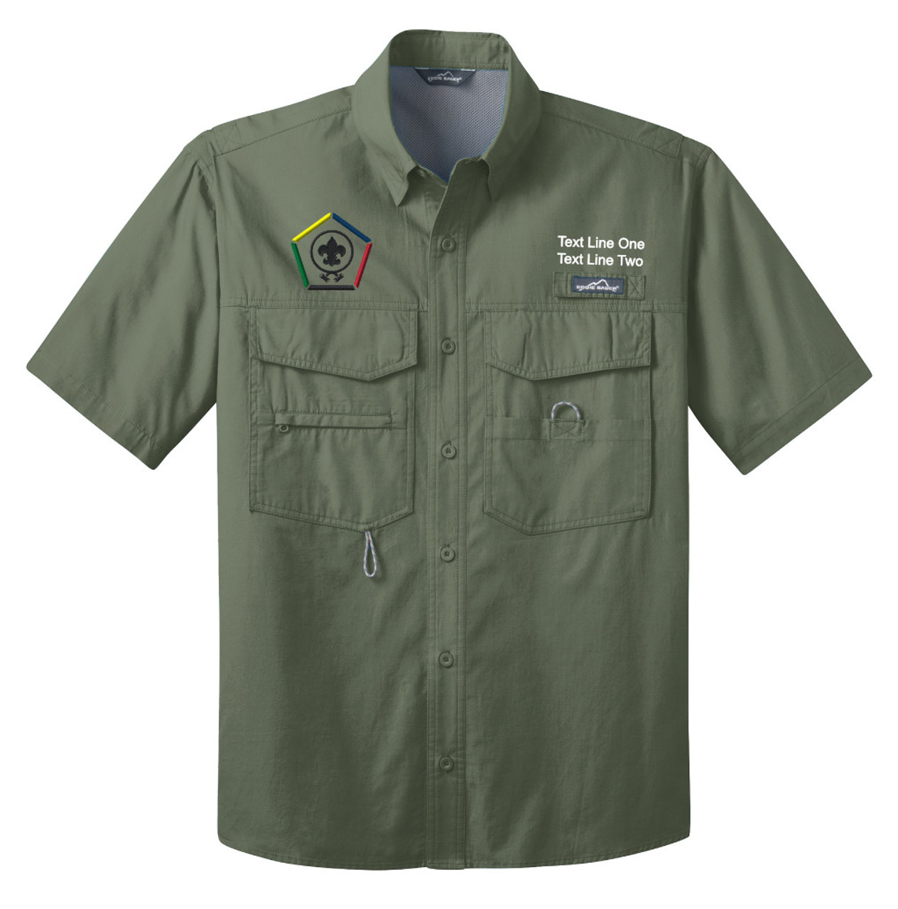 Eddie Bauer® - Short Sleeve Fishing Shirt. EB608. – Threads