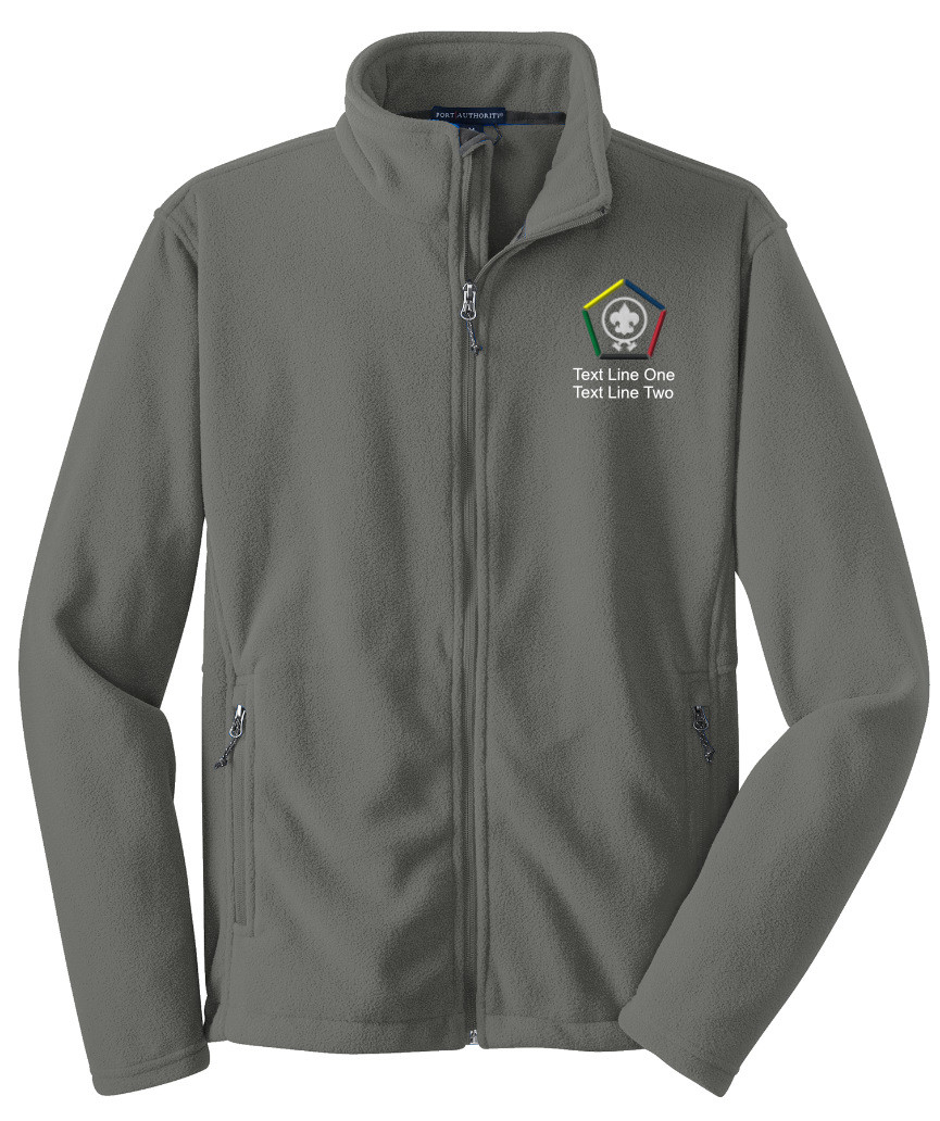 Value Fleece Jacket with Embroidered Wood Badge Logo