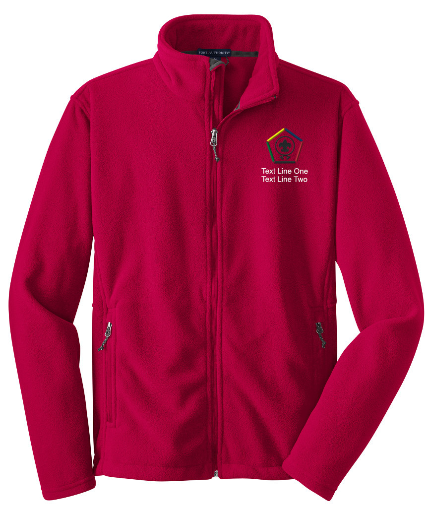Value Fleece Jacket with Embroidered Wood Badge Logo