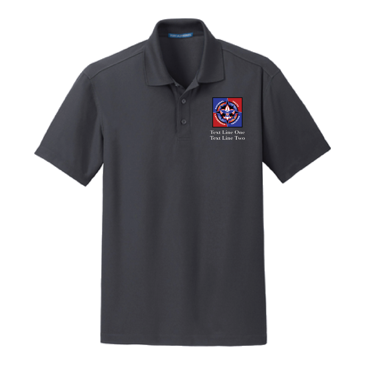 Grid Wicking Polo with Embroidered NYLT Logo