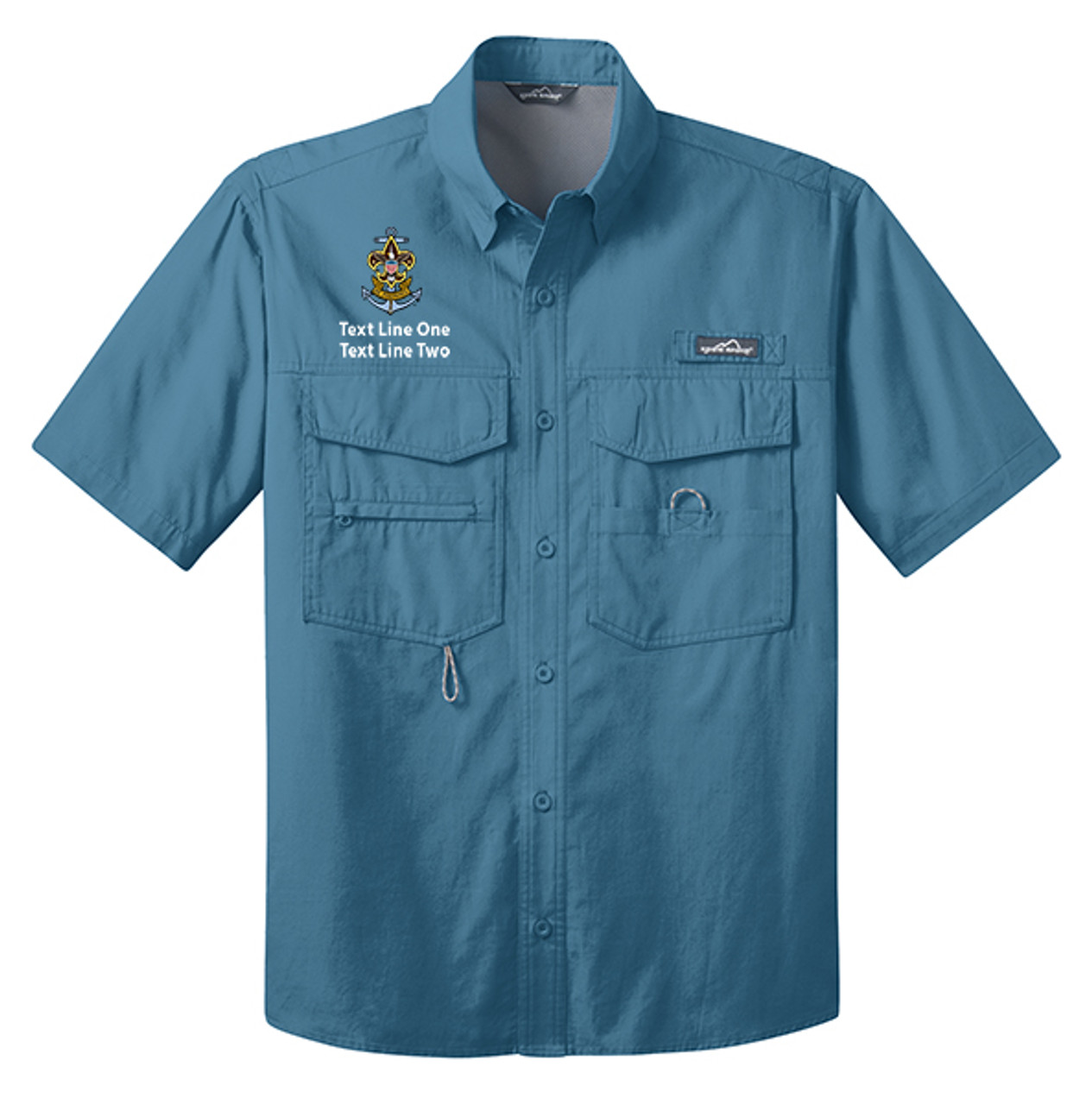 Habit Belcoast River Guide Short Sleeve Fishing Shirt - Mens